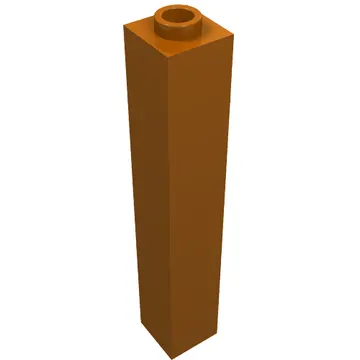 Brick 1 x 1 x 5 with Blocked Open or Hollow Stud