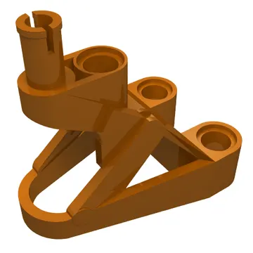 Large Figure Foot, 3 x 4 1/2 x 2 1/3 with Technic Pin Connector
