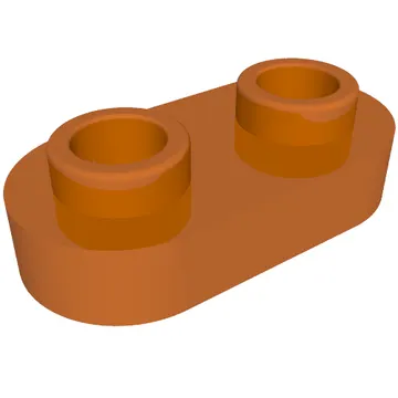 Plate Special 1 x 2 Rounded with 2 Open Studs