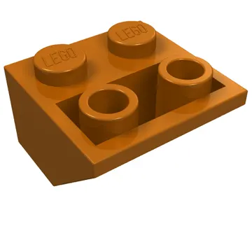 Brick Sloped Inverted 45° 2 x 2 [Ovoid Bottom Pin, Bar-sized Stud Holes]