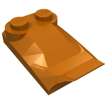 Brick Wedged, Curved 2 x 3 x 2/3 Two Studs, Wing End