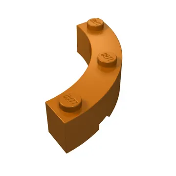 Brick Round Corner 4 x 4 Macaroni Wide with 3 Studs
