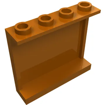 Panel 1 x 4 x 3 [Side Supports / Hollow Studs]