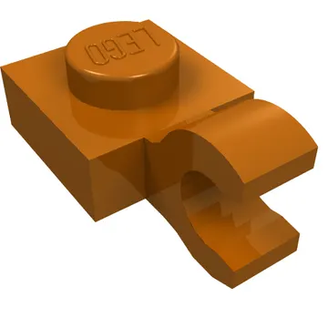 Plate Special 1 x 1 with Clip Horizontal [Thick Open O Clip]