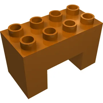 Duplo Brick 2 x 4 x 2 with 2 x 2 Square Arch