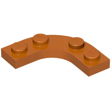 Plate Round Corner 3 x 3 with 2 x 2 Round Cutout