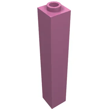 Brick 1 x 1 x 5 with Blocked Open or Hollow Stud