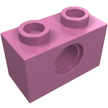 Technic Brick 1 x 2 [1 Pin Hole]