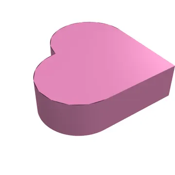 Tile 1 x 1 Heart
