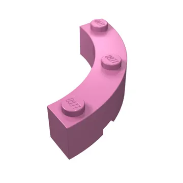 Brick Round Corner 4 x 4 Macaroni Wide with 3 Studs