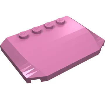 Brick Wedged, Curved Triple 4 x 6 x 2/3 with 4 Studs