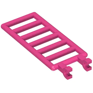 Bar 7 x 3 with Double Clips (Ladder) [Straight Clips]