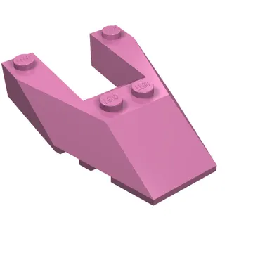 Brick Wedged, Sloped 6 x 4 Cutout, Stud Notches