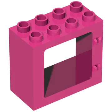 Duplo Door / Window Frame Flat Front Surface, Completely Open Back