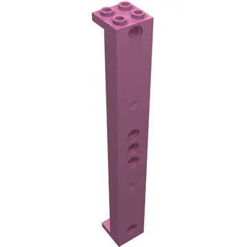 Support 2 x 2 x 13 with 5 Pin Holes