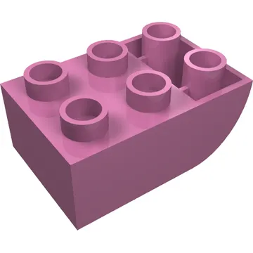 Duplo Brick 2 x 3 with Curved Bottom