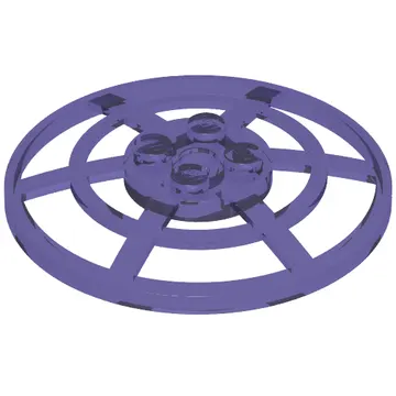 Dish 6 x 6 Inverted, Radar / Webbed [Anti-studs at 90°]