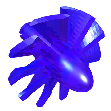 Jet Engine Fan with 10 Blades and Technic Pin