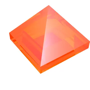 Brick Sloped 45° 1 x 1 x 2/3 Quadruple Convex [Pyramid]