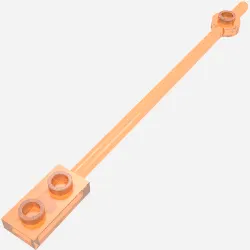 Bar 1 x 12 with 1 x 2 Plate End with Hollow Studs and 1 x 1 Round Plate End