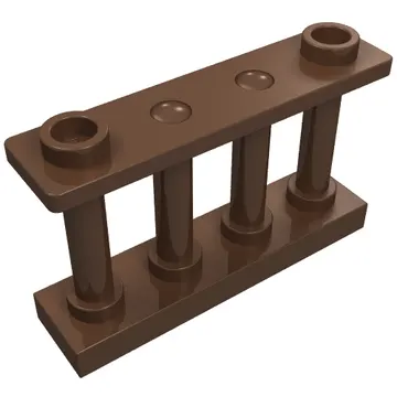 Fence Spindled 1 x 4 x 2 [2 Top Studs]
