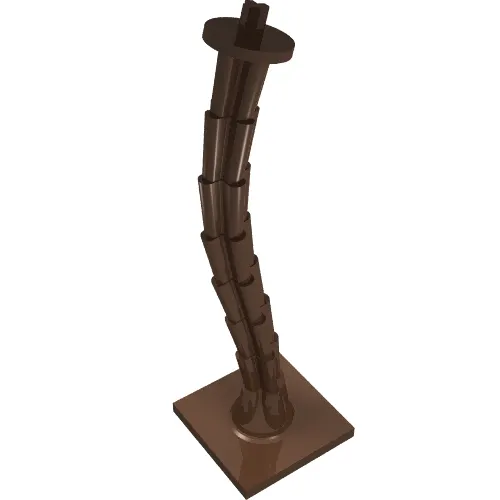 Plant, Palm Tree Base and Trunk 4 x 4