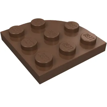 Plate Round Corner 3 x 3