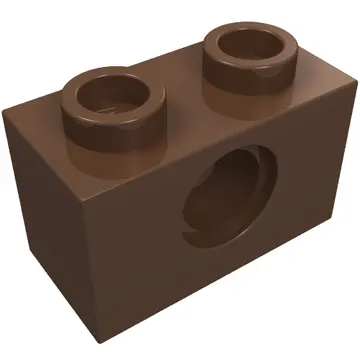 Technic Brick 1 x 2 [1 Pin Hole]