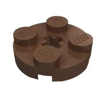 Plate Round 2 x 2 with Axle Hole Type 1 (+ Opening)