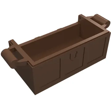 Treasure Chest Bottom with Rear Slots, with Groove