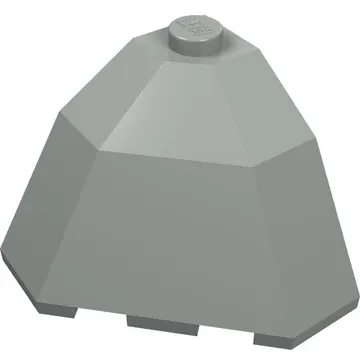 Brick Wedged, Sloped 3 x 3 x 2 Facet Top