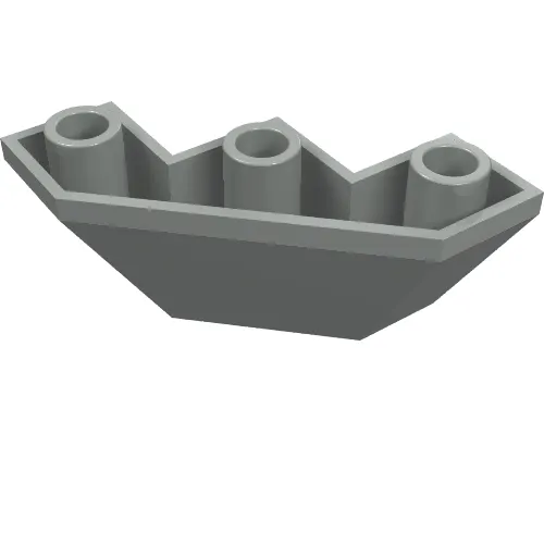 Brick Wedged, Sloped Inverted 3 x 3 x 2 Facet