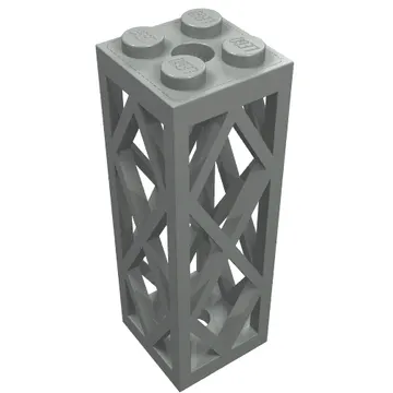 Support 2 x 2 x 5 Lattice Pillar, Complete Assembly