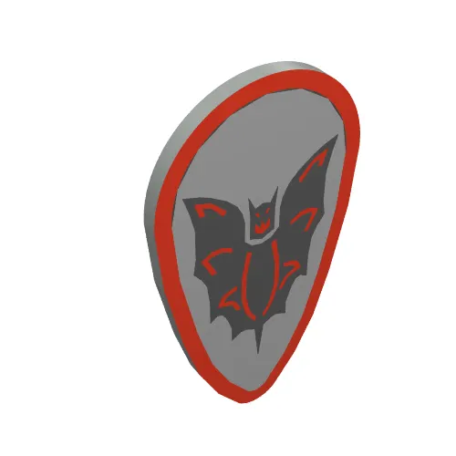 Shield Ovoid with Batlord Print