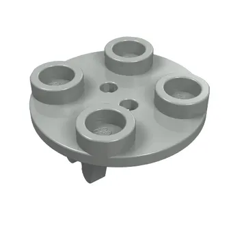 Wheel Holder, Plate, Round 2 x 2 Thin with Clips