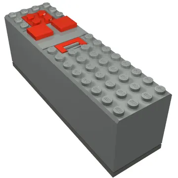 Battery Box, 9V 4 x 14 x 4 with Dark Gray Base [Complete Assembly]