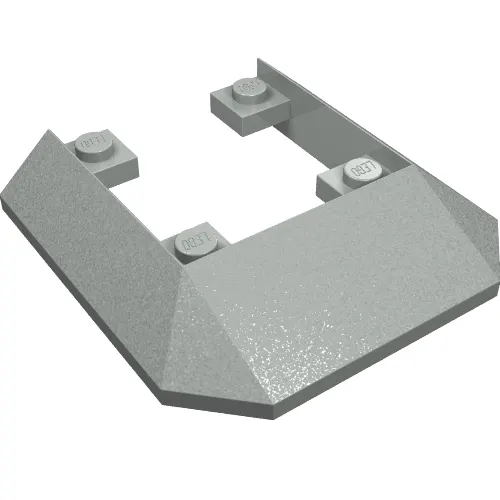 Brick Wedged, Sloped 45° 6 x 6 Double / 33° [Train Roof End]