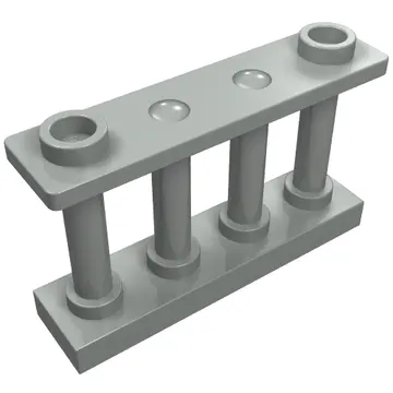 Fence Spindled 1 x 4 x 2 [2 Top Studs]