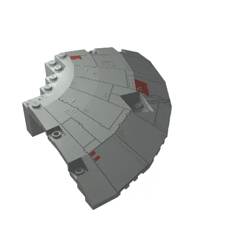 Panel 14 x 14 x 2.667 Quarter Saucer Millennium Falcon Print