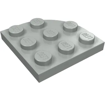 Plate Round Corner 3 x 3