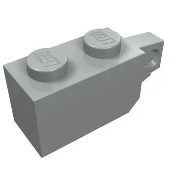 Hinge Brick 1 x 2 Locking with 1 Finger Vertical End