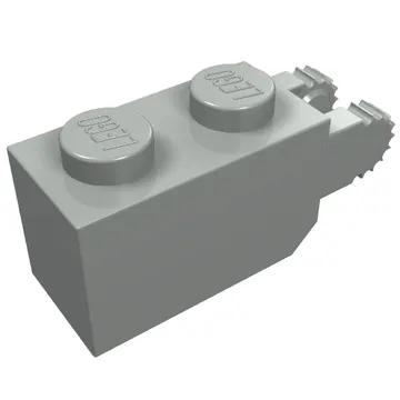 Hinge Brick 1 x 2 Locking with 2 Fingers Vertical End, 9 Teeth