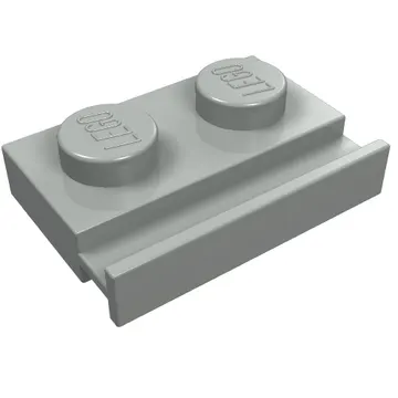 Plate Special 1 x 2 with Door Rail