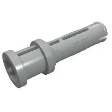 Technic Pin Long with Friction Ridges Lengthwise and Stop Bush [3 Lateral Holes, Big Pin Hole]