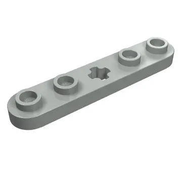 Technic Plate 1 x 5 with Smooth Ends, 4 Studs and Centre Axle Hole