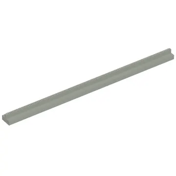 Vehicle Track, Train, Plain Rail Straight (no slots, no notches on end)