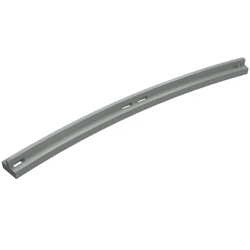 Vehicle Track, Train, Slotted Rail Curved Inside