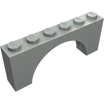 Brick Arch 1 x 6 x 2 - Thick Top with Reinforced Underside