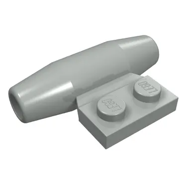 Engine - Smooth, Small 1 x 2 Side Plate [With Axle Holders]