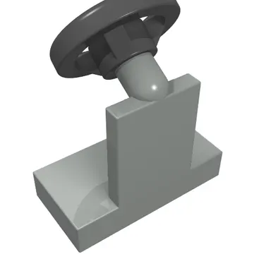 Steering Stand 1 x 2 with Black Steering Wheel